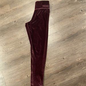 Victoria Secret PINK Crushed Velvet Leggings